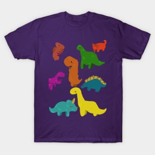 Cute Dino pattern illustration - procreate T-Shirt